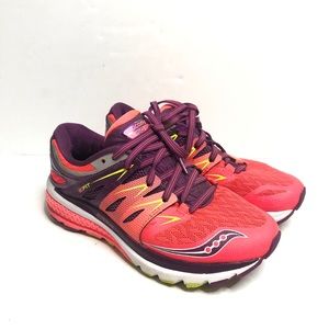 Saucony Everun Zealot ISO 2 Neon Pink Running Shoe